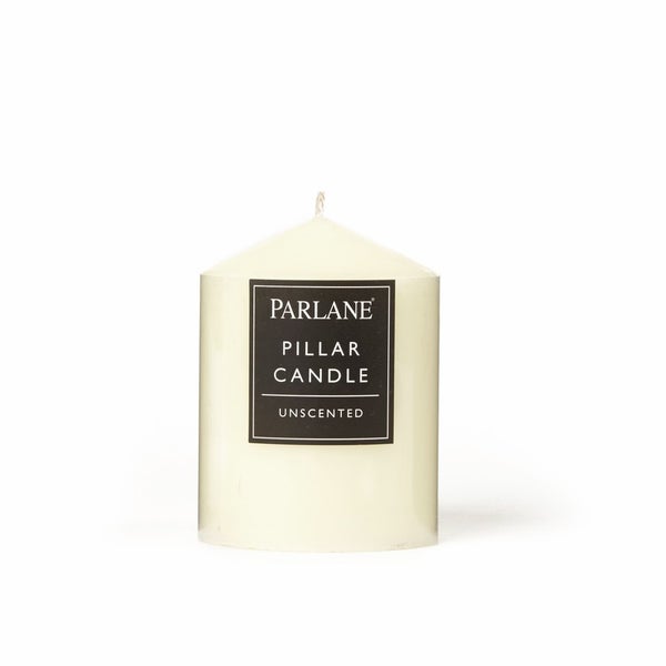 Parlane Unscented Pillar Candle - Ivory (102x76mm)