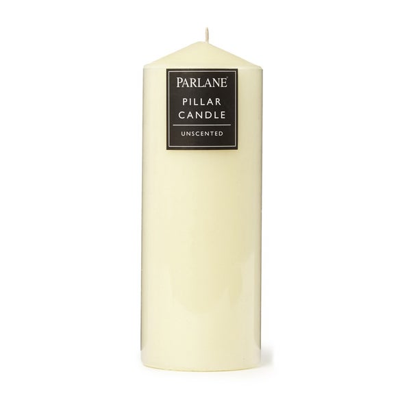 Parlane Unscented Pillar Candle - Ivory (203x76mm)