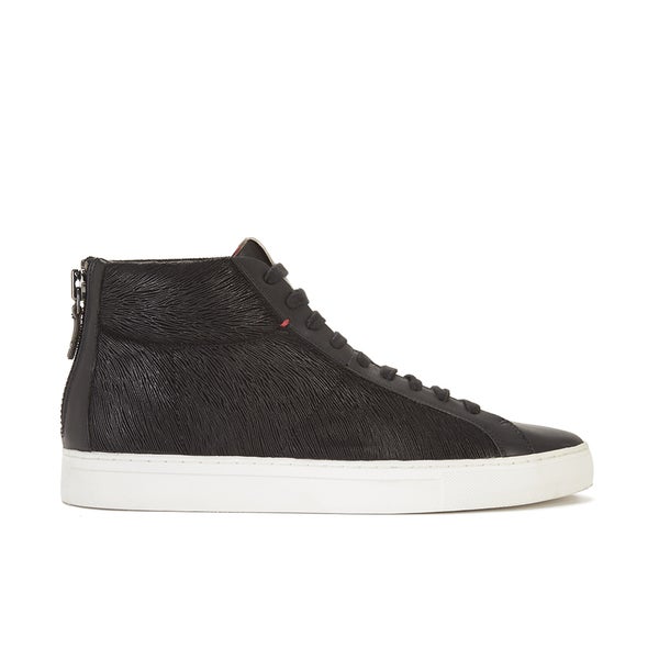 HUGO Men's Futmid Hi-Top Trainers - Black