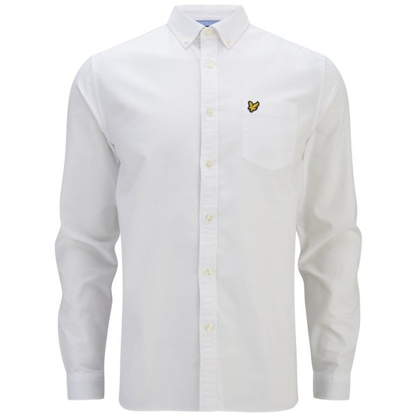 Lyle & Scott Vintage Men's Long Sleeve Oxford Shirt - White