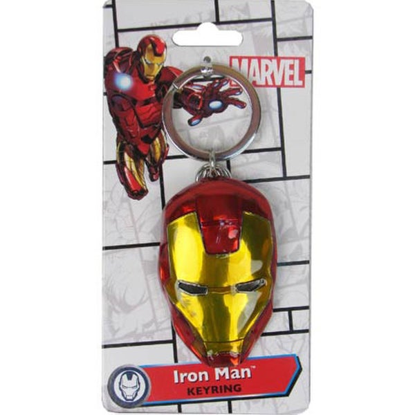 Marvel Avengers Age of Ultron Iron Man Head Coloured Pewter Key Chain