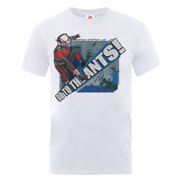 Marvel Men's Ant Man go to the Ants T-Shirt - White