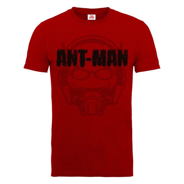 Marvel Men's Ant Man Helmet Fade T-Shirt - Cardinal Red