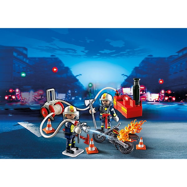 Playmobil -Pompiers avec lance à incendie (5365)