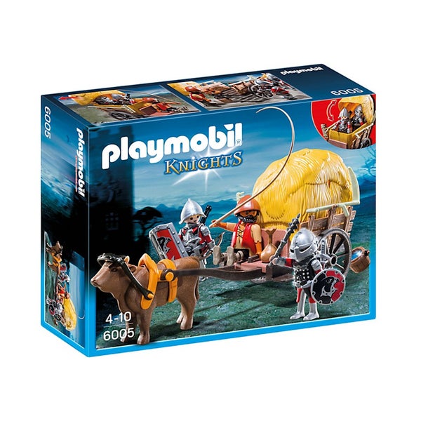 Chevaliers de l'Aigle avec charrette piégée -Playmobil (6005)