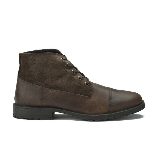 Jack & Jones Men's Kingsley Leather/Suede Boots - Brown Stone