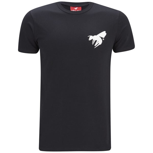 Abuze London Men's Line Crest Back Print T-Shirt - Black