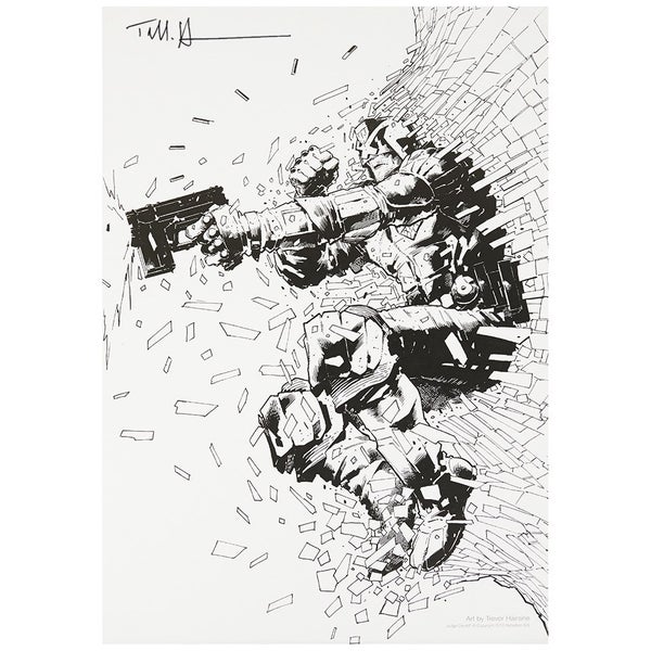 2000 AD Judge Dredd Underbelly Print Signed Version - Extremely Limited Stock