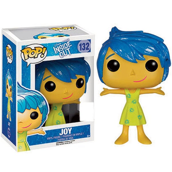 Disney Inside Out Joy Trannslucent Hair SDCC Exclusive Funko Pop! Figur