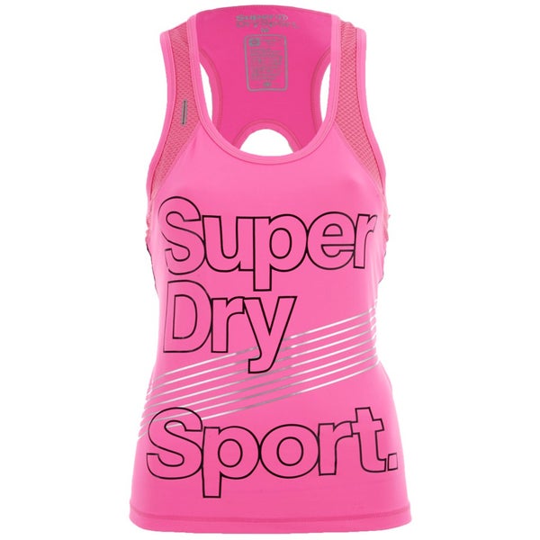 Superdry Women's Gym Vest Top - Fluro Pink