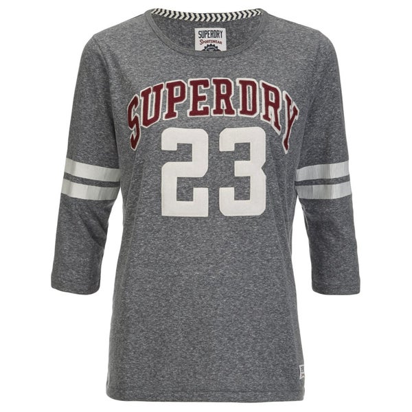 Superdry Women's Campus Applique T-Shirt - Rugged Grey