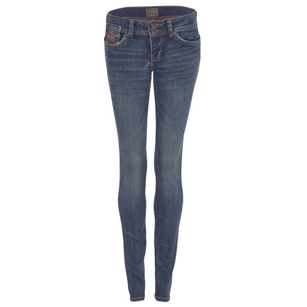 Superdry Women's Wren Slim Jeans - Dark Flash Blue