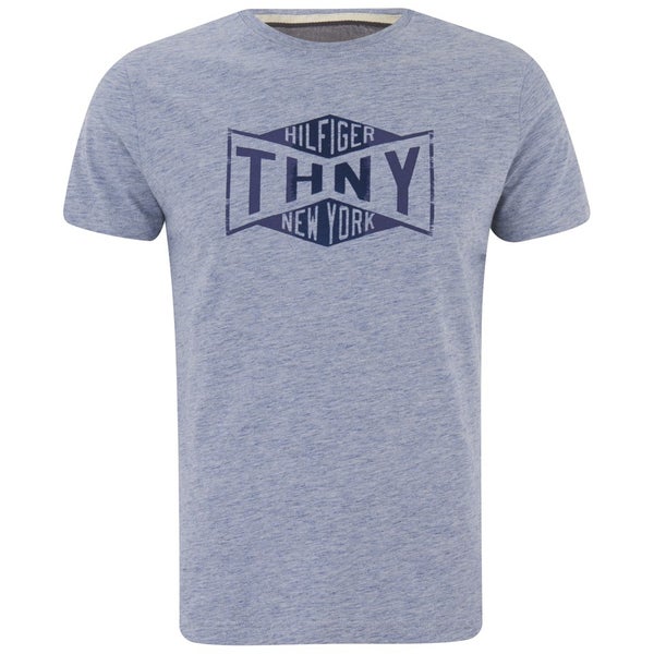 Tommy Hilfiger Men's Printed Short Sleeve T-Shirt - Blue