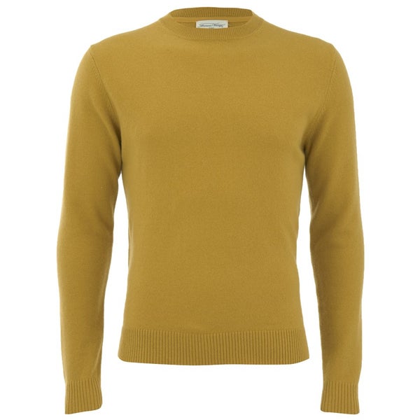 American Vintage Men's Sycamore Cashmere Mix Knitted Jumper - Mustard