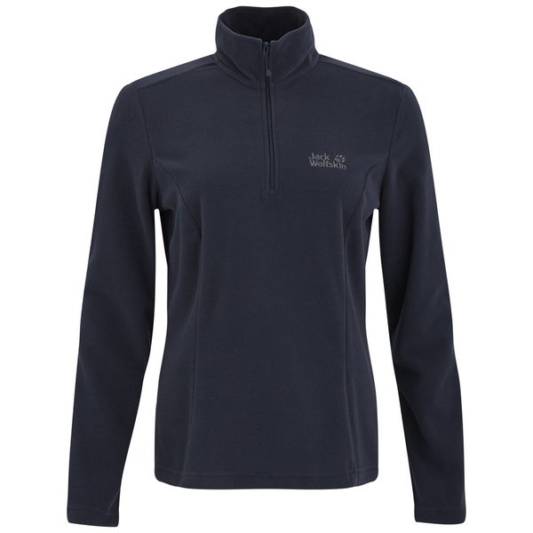 Jack Wolfskin Women's Gecko Half Zip Fleece - Night Blue