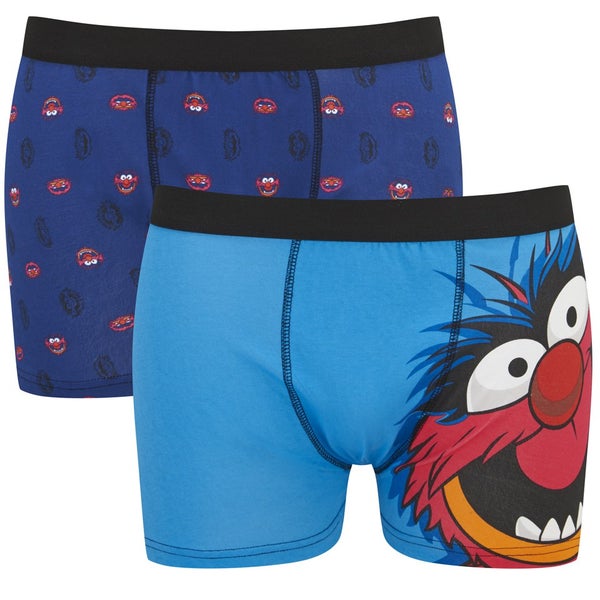 The Muppets Animal Men's 2 Pack Boxers - Blue