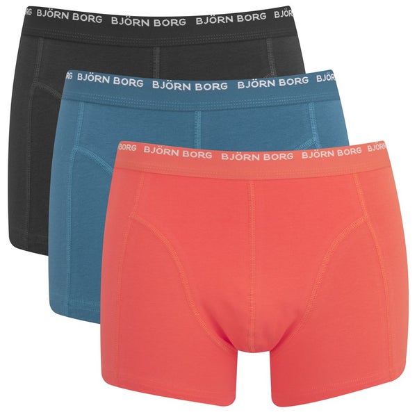 Bjorn Borg Men's Triple Pack Boxer Shorts - Nasturtium