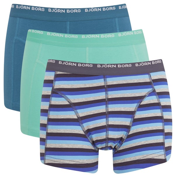 Bjorn Borg Men's Triple Pack Boxer Shorts - Mood Indigo