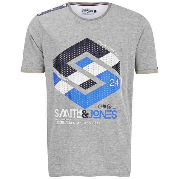 Smith & Jones Men's Stoneleigh T-Shirt - Mid Grey Marl