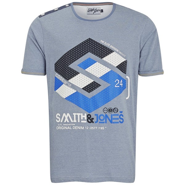 T -Shirt Smith & Jones pour Homme Grisleigh -Bleu