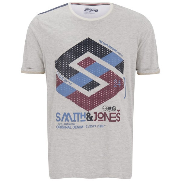 Smith & Jones Men's Stoneleigh T-Shirt - Off White Marl