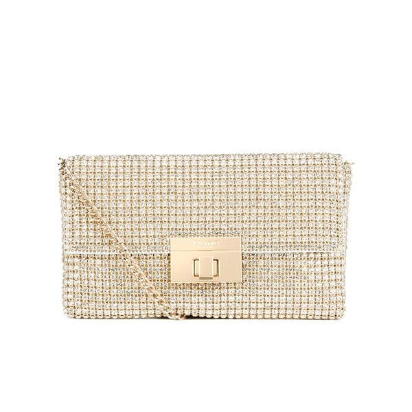 Dune Elizabeth Clutch Bag - Gold