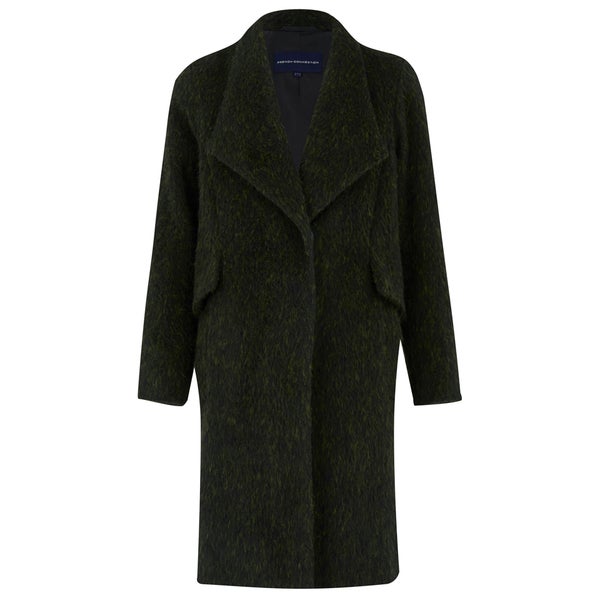French Connection Women's Tyler Wool Wrap-Over Coat - Turtle