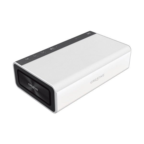 Creative Sound Blaster Roar Bluetooth and NFC Speaker with Built-In Subwoofer - White