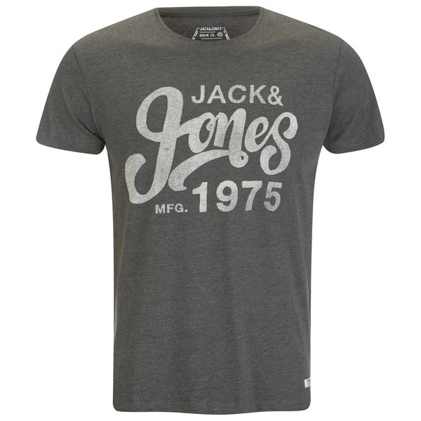 T -Shirt Jack & Jones pour Homme Raffa -Noir Corbeau