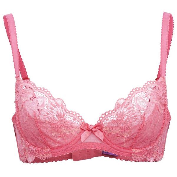 L'Agent by Agent Provocateur Women's Mirabel Non-Padded Balcony Bra - Lipstick