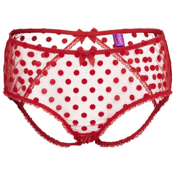 L'Agent by Agent Provocateur Women's Rosalyn Ouvert Briefs - Red
