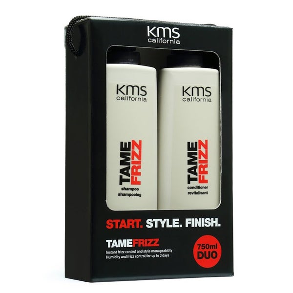 KMS Tamefrizz Shampoo and Conditioner Duo (750ml)