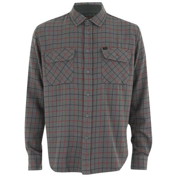 OBEY Clothing Men's Vargas Woven Long Sleeve Shirt - Charcoal Multi