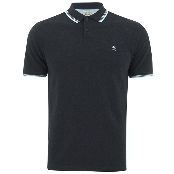 Original Penguin Men's Duo Polo Shirt - Dark Charcoal