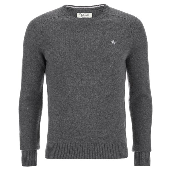 Original Penguin Men's Hector Crew Neck Knitted Jumper - Dark Sapphire
