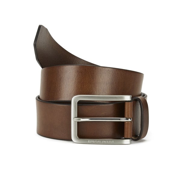 BOSS Hugo Boss Men's Serrano Leather Belt - Tan