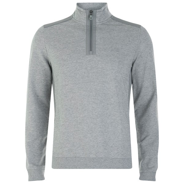 BOSS Green Men's Sweatshirt 1 Nylon Combi Hoody - Grey