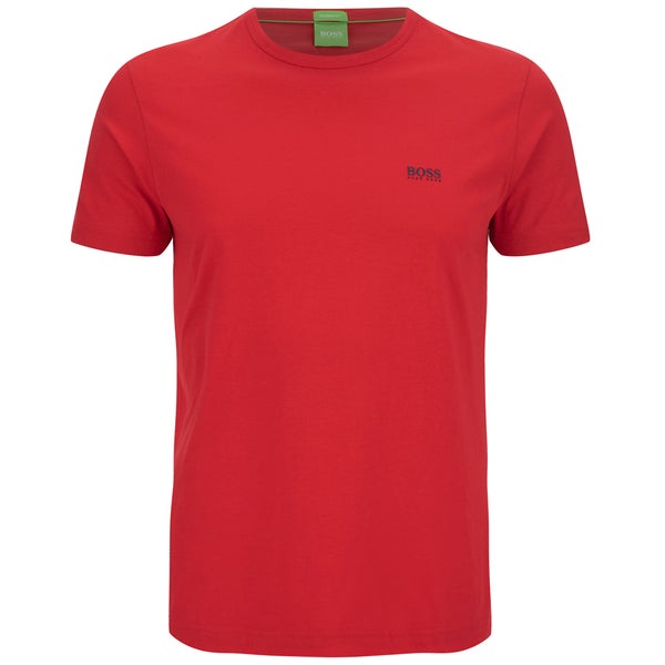 BOSS Green Men's Short Sleeve Small Logo T-Shirt- Cherry