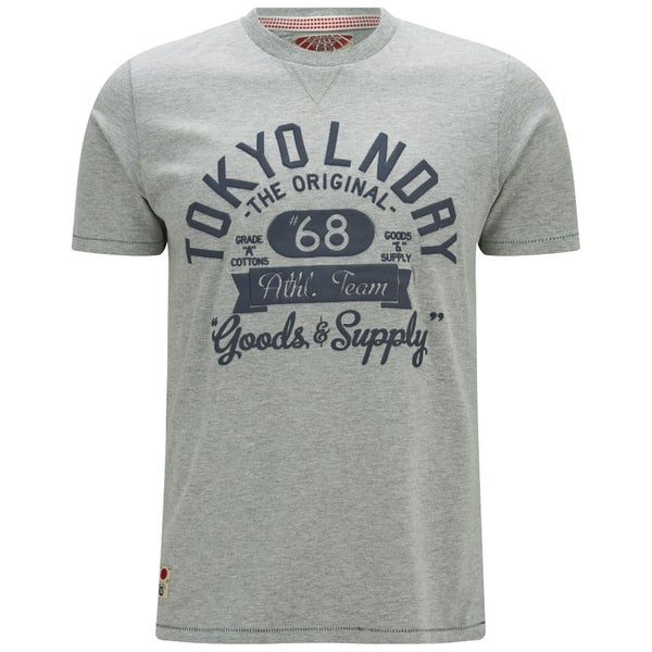 Tokyo Laundry Men's Logo T-Shirt - Light Grey Marl