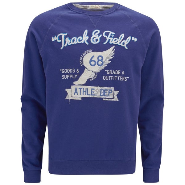 Tokyo Laundry Men's Track and Field Sweatshirt - Sapphire Blue