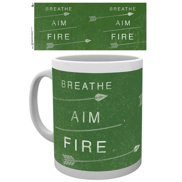 DC Comics Arrow Breathe Aim Fire - Mug