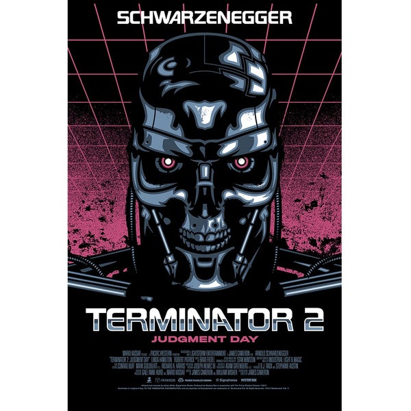 Terminator 2 Signalnoise Standard Zavvi Exclusive - 18 x 24 Inches Numbered Screen Print