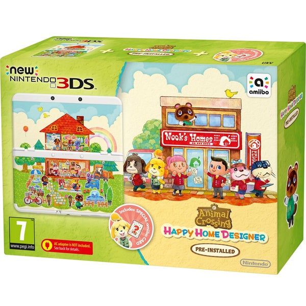 New Nintendo 3DS - Includes Animal Crossing: Happy Home Designer & amiibo card