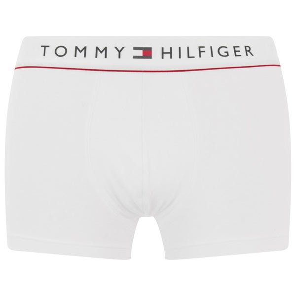 Tommy Hillfiger Men's New Basic Cotton Trunk Boxers - White