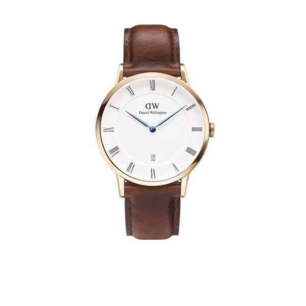 Daniel Wellington St. Mawes Rose Gold Dapper Watch - Tan
