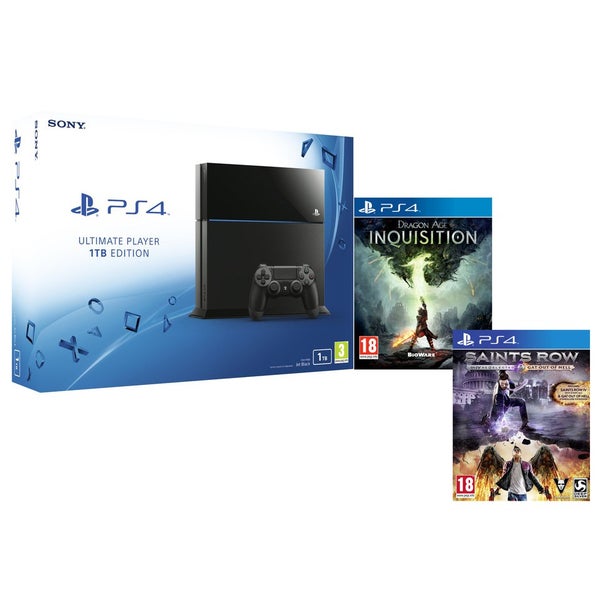 Sony PlayStation 4 1TB - Includes Dragon Age: Inquisition & Saints Row IV Re-elected