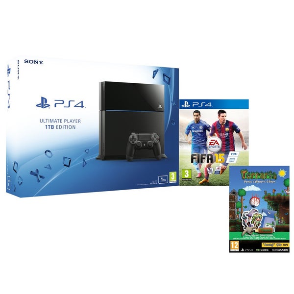 Sony PlayStation 4 1TB - Includes FIFA 15 & Terraria - Bonus Collector's Edition