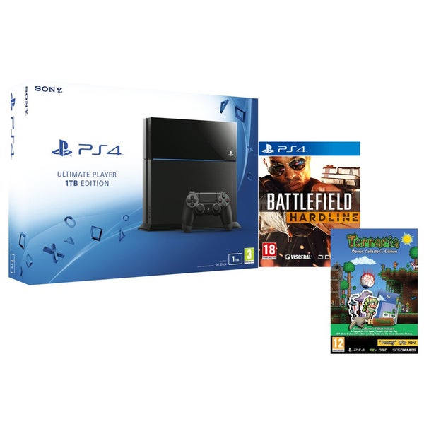 Sony PlayStation 4 1TB - Includes Battlefield: Hardline & Terraria - Bonus Collector's Edition