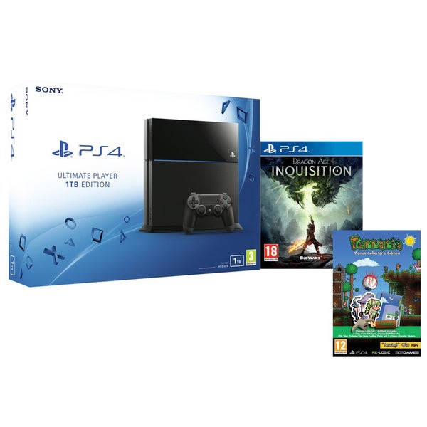 Sony PlayStation 4 1TB - Includes Dragon Age: Inquisition & Terraria - Bonus Collector's Edition