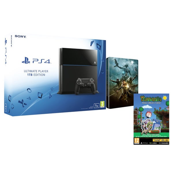 Sony PlayStation 4 1TB - Includes Terraria - Bonus Collector's Edition & The Elder Scrolls Online: Tamriel Unlimited Steelbook